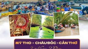 MỸ THO - CHÂU ĐỐC - CẦN THƠ 3N2Đ | CHÈO XUỒNG BA LÁ - RỪNG TRÀM TRÀ SƯ - CỒN SƠN