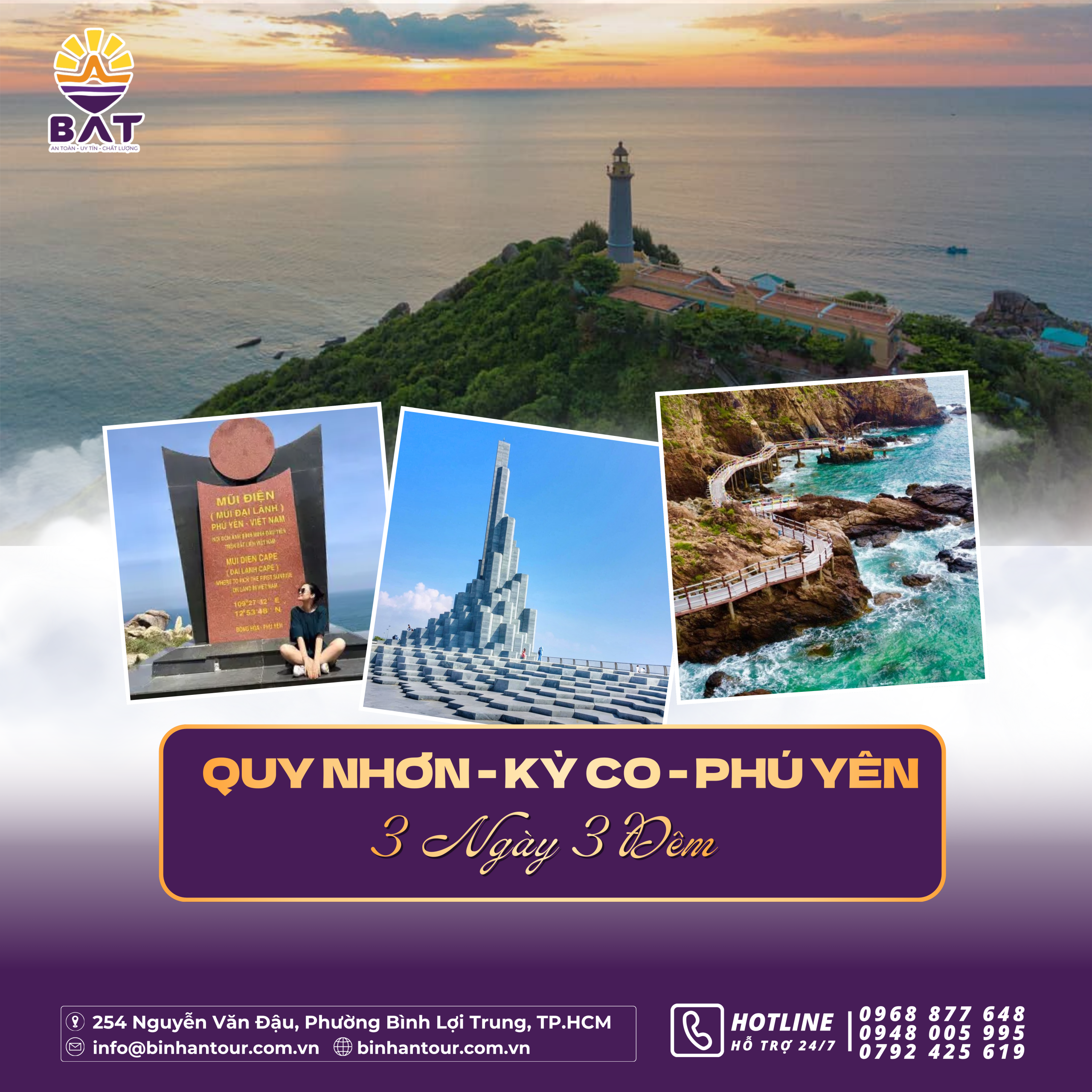 QUY NHƠN - PHÚ YÊN 3N3D | KỲ CO - EO GIÓ - GÀNH ĐÁ ĐĨA - MŨI ĐIỆN